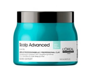 L´ORÉAL Scalp Advanced Anti-Oiliness 2-in-1 Purifier Clay 500ml - maska 2v1 na mastné vlasy