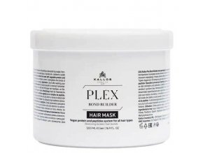 KALLOS Plex Bond Builder Hair Mask 500ml - maska pro obnovu poškozených vlasů