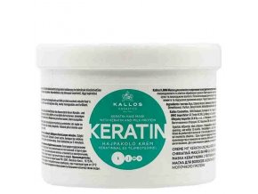 KALLOS KJMN Keratin Hair Mask 500ml - hydratační keratinová maska na suché vlasy