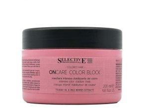 SELECTIVE ONcare Color Block Stabilizer Mask 200ml - maska na barvené vlasy pro stabilizaci barvy