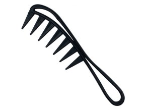 BARBERCO Wide Tooth Comb Black - hřeben s širokými zuby pro rozčesávání hustých vlasů