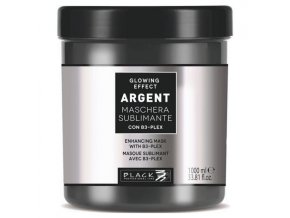BLACK Argent Glowin Effect Mask 1000ml - rekonstrukční laminační maska pro poškozené vlasy