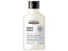 LOREAL Serie Expert Metal Detox Shampoo 300ml - hloubkově čistící šampon pro barvené a poškozené vlasy
