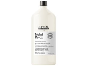 LOREAL Serie Expert Metal Detox Shampoo 1500ml - hloubkově čistící šampon pro barvené a poškozené vlasy