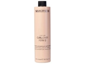 SELECTIVE Professional Curllover Perm 2 500ml - trvalá ondulace oslabené chemicky ošetřené vlasy