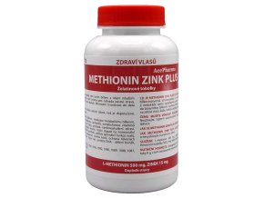 AcePharma METHIONIN ZINK PLUS 100tob. - 3 měsíční kůra pro růst a zdraví vlasů, kůže a nehtů