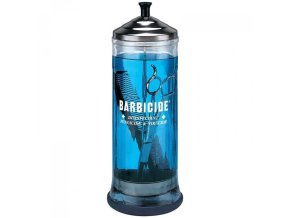 Skleněná nádoba na dezinfekci BARBICIDE Glass jar 1100 ml