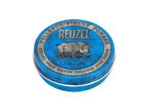 Silná a lesklá pomáda na vlasy REUZEL Blue strong hold high sheen pomade 35 g