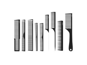 Set profesionálních hřebenů L3VEL3 Barber comb set - 9 ks