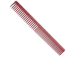 Kadeřnický hřeben JRL Long round tooth cutting comb J306 - červený