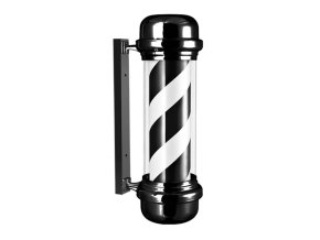 Reklamní světelný poutač HARDEL Barten Barber Pole Black