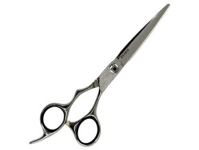 Kadeřnické nůžky pro leváky MR. MUSTACHE Craft Silver left