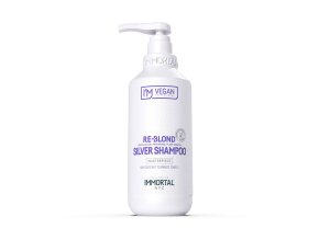 Šampon pro neutralizaci žlutých tónů a pro šedivé vlasy IMMORTAL VEGAN Re-Blond Silver shampoo 500 ml