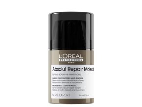LOREAL Absolut Repair Molecular Leave-In Mask 50ml - bezoplach maska pro velmi poškozené vlasy