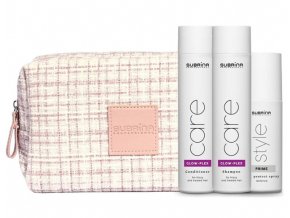 SUBRÍNA Care Glow-Plex SET - dárková sada pro poškozené krepaté vlasy