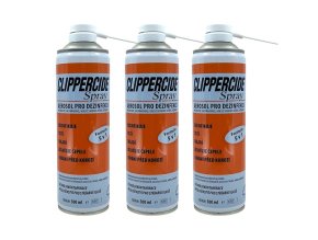3026 akce 2 1 zdarma dezinfekcni sprej na strojky 5v1 clippercide aerosol spray 3 x 500 ml