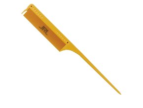 3444 profesionalni tupirovaci hreben jrl fine teeth tail comb j101 zluty