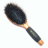 HAIRWAY 8177 Oválný dřevěný kartáč s kančími štětinami na prodloužené vlasy