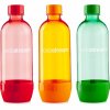 SODASTREAM Lahve 1l Tri-Pack Red, Green, Orange náhradní plastové láhve na sodu - 3ks