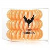 HH SIMONSEN Hair Cuddles Orange 3ks - spirálové gumičky do vlasů - oranžové