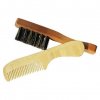 DUKO Beard SET BAM-68 + WC-11 bambusový hřebínek + dřevěný kartáček na vousy