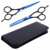 PRO FEEL JAPAN SET H01 Blue Matt Black 6,0' - sada profi kadeřnických nůžek v pouzdře
