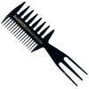 BARBERCO Three-Sided Comb Black - texturovací trojstranný hřeben na vlasy