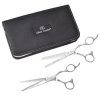 OLIVIA GARDEN SilkCut PRO SHEAR KIT Silver 5' + 6'35T Left  - sada nůžek pro leváky