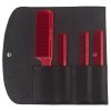 JRL Professional Barber Comb Set - sada 4 barber hřebenů v elegantním pouzdře