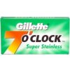 Klasické žiletky na holení GILLETE 7 O'Clock Super Stainless 5 ks
