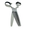 Efilační nůžky MR. MUSTACHE Engrave Silver 2