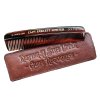 3015 pansky hreben na vlasy s kozenym pouzdrem captain fawcett hair comb with leather case
