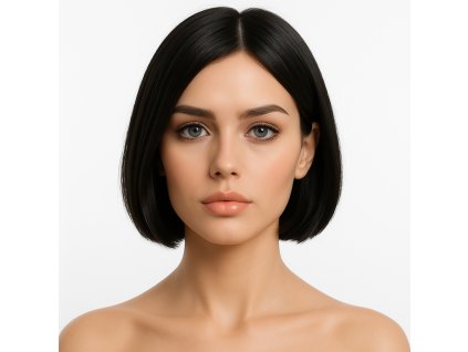 Paruka z pravých vlasů Lace přírodní černá