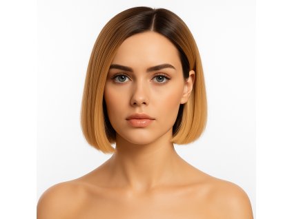 Paruka z pravých vlasů Lace blond s tmavým odrostem