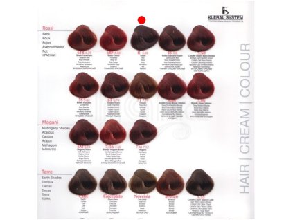 kleral barva na vlasy rb cervena