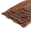 Clip in - 50cm 150g odtieň #6 gaštanovohnedá