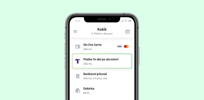 Zboží ihned, platím za 14 dní