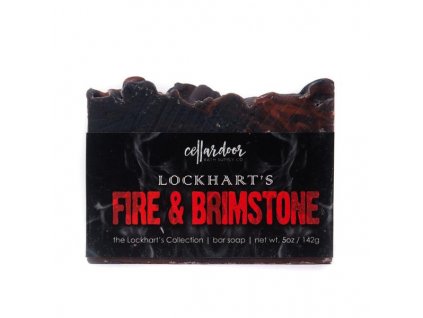 lockharts fire and brimstone soap tuhe mydlo