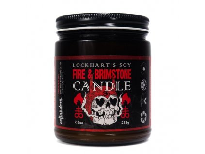 lockharts fire and brimstone candle svicka