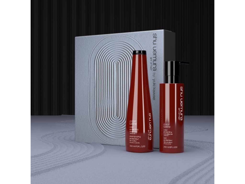 Shu AoH Holiday 2025 Color Lustre Box With Background Shampoo Condi 3474637211530 3474637211547 (1)