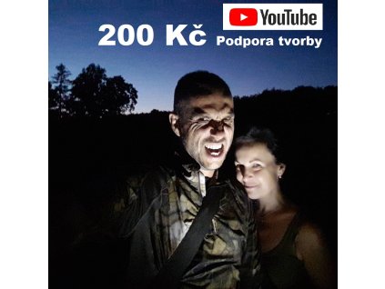 200 Kč - Podpora YouTube tvorby Daga