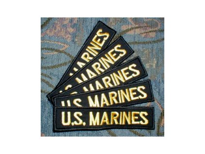 Nášivka US MARINES (žluto-černá)