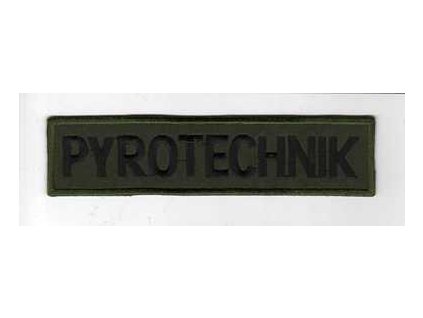 Nášivka PYROTECHNIK zelená