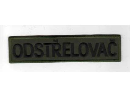 Nášivka ODSTŘELOVAČ zelená