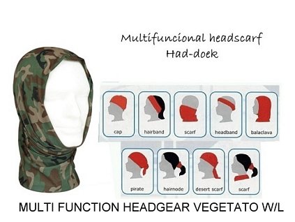 Multifunkční šátek/šála HEADGEAR - Woodland