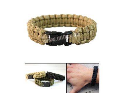 Žoldácký / PARA náramek 22mm COYOTE (Paracord Bracelet)