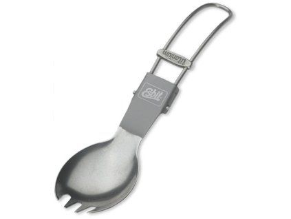 Titanová zubatá lžíce ESBIT (kombinace lžíce/vidlička)