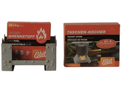 Vařič ESBIT na tuhý líh, včetně paliva