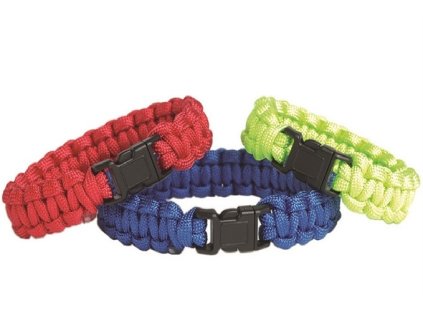 Žoldácký / PARA náramek 15mm Zelený fosfor (Paracord Bracelet)