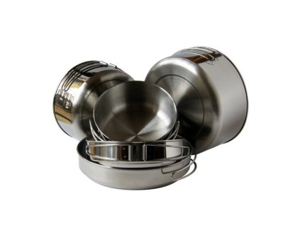 Nádobí Everest VAR nerezové pětidílné